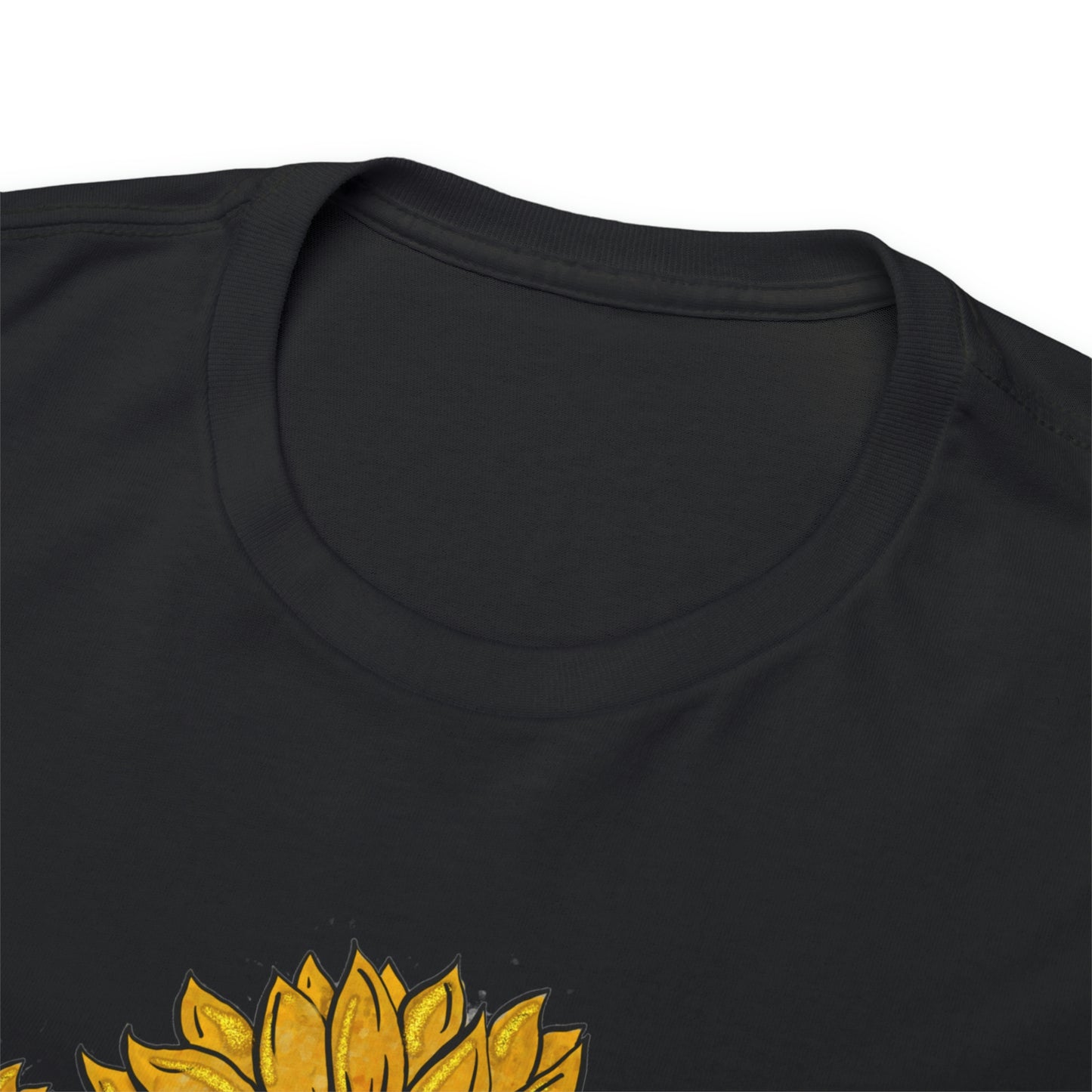 Mama Sunflower Cow Hide Match Mini Me Heavy Cotton Tee