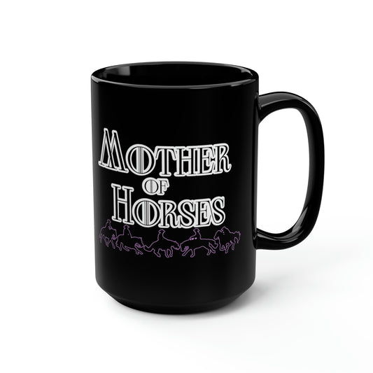 Mother Of Horses Western Performance Horses Mug, coffee tea black mug 15oz