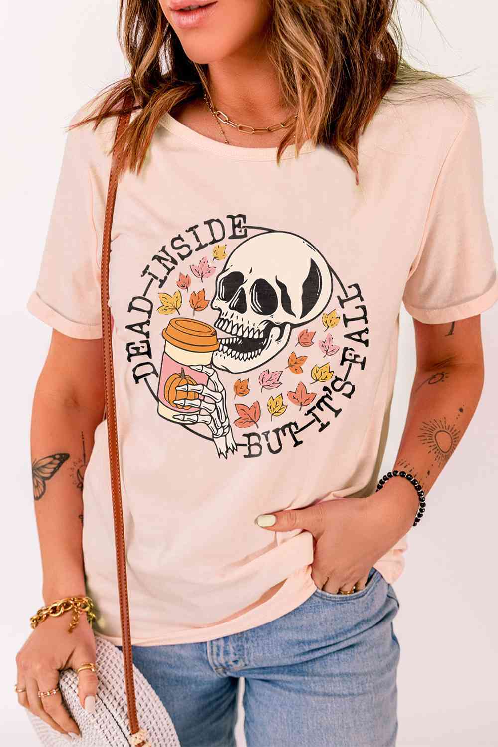 Graphic Round Neck Short Sleeve T-Shirt