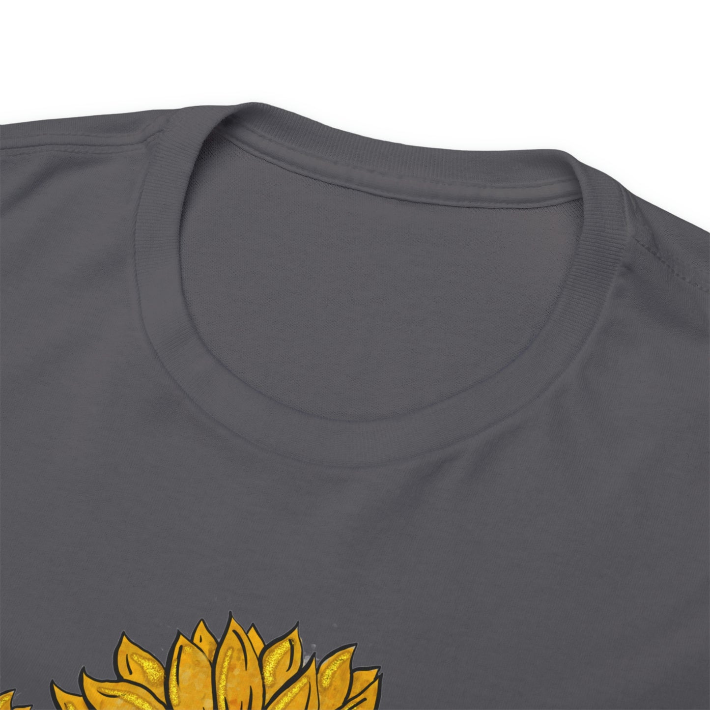 Mama Sunflower Cow Hide Match Mini Me Heavy Cotton Tee