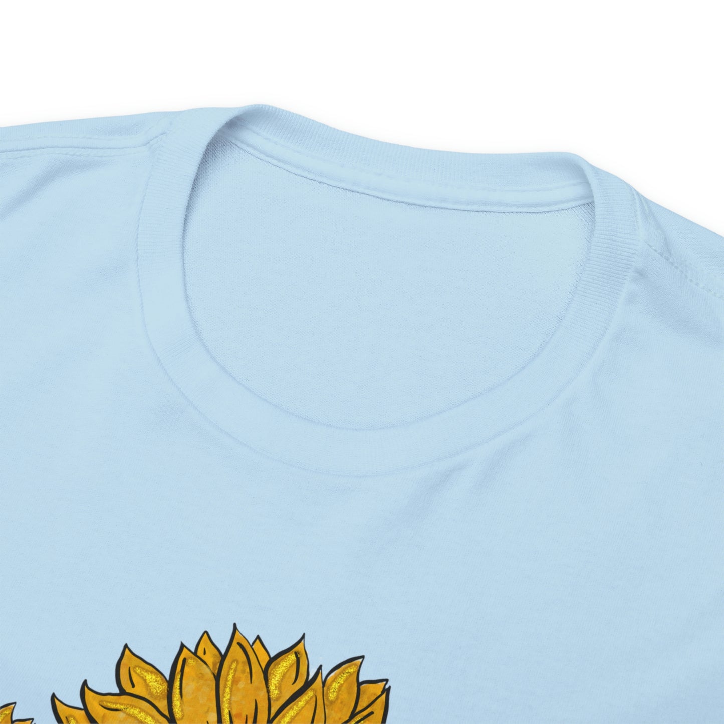 Mama Sunflower Cow Hide Match Mini Me Heavy Cotton Tee