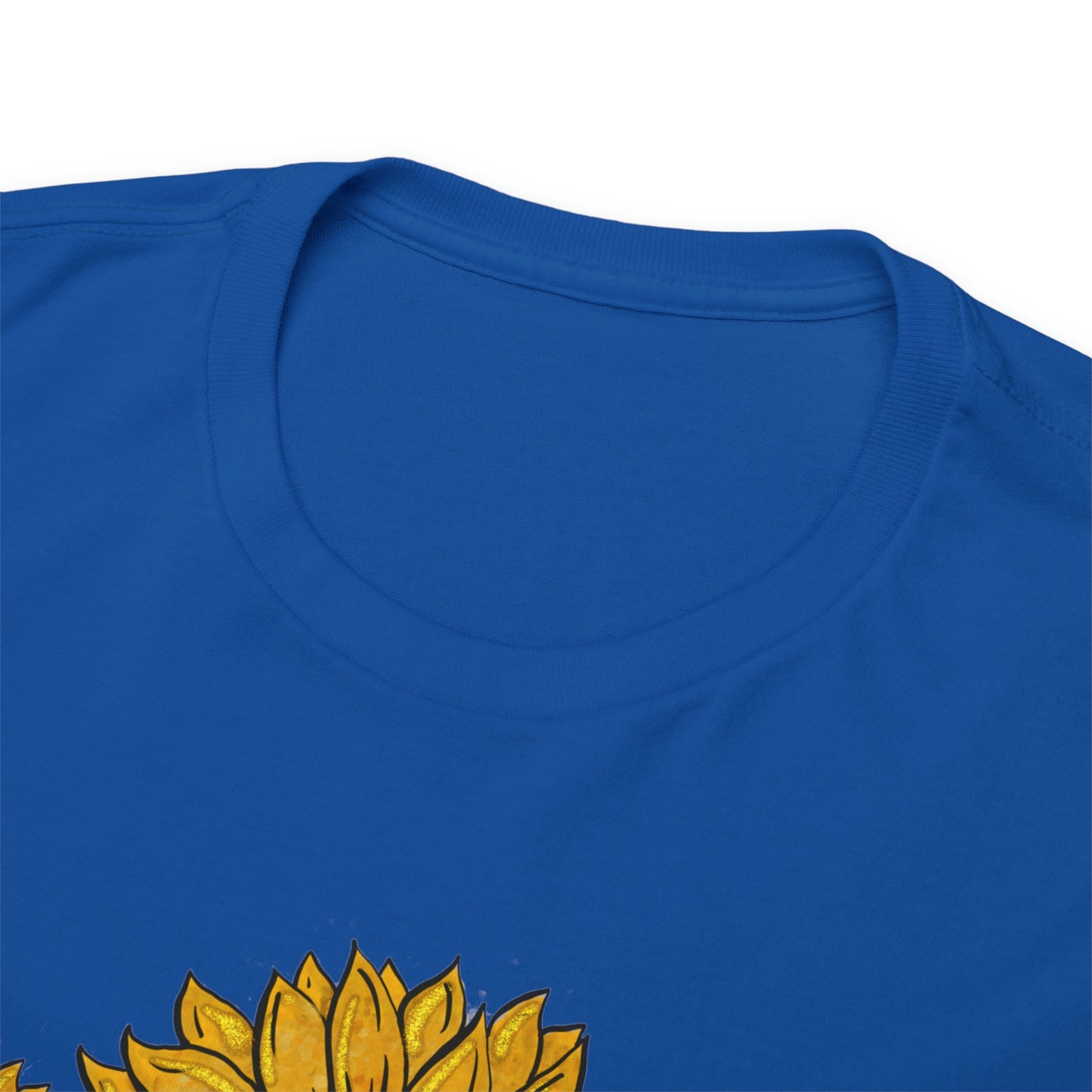 Mama Sunflower Cow Hide Match Mini Me Heavy Cotton Tee