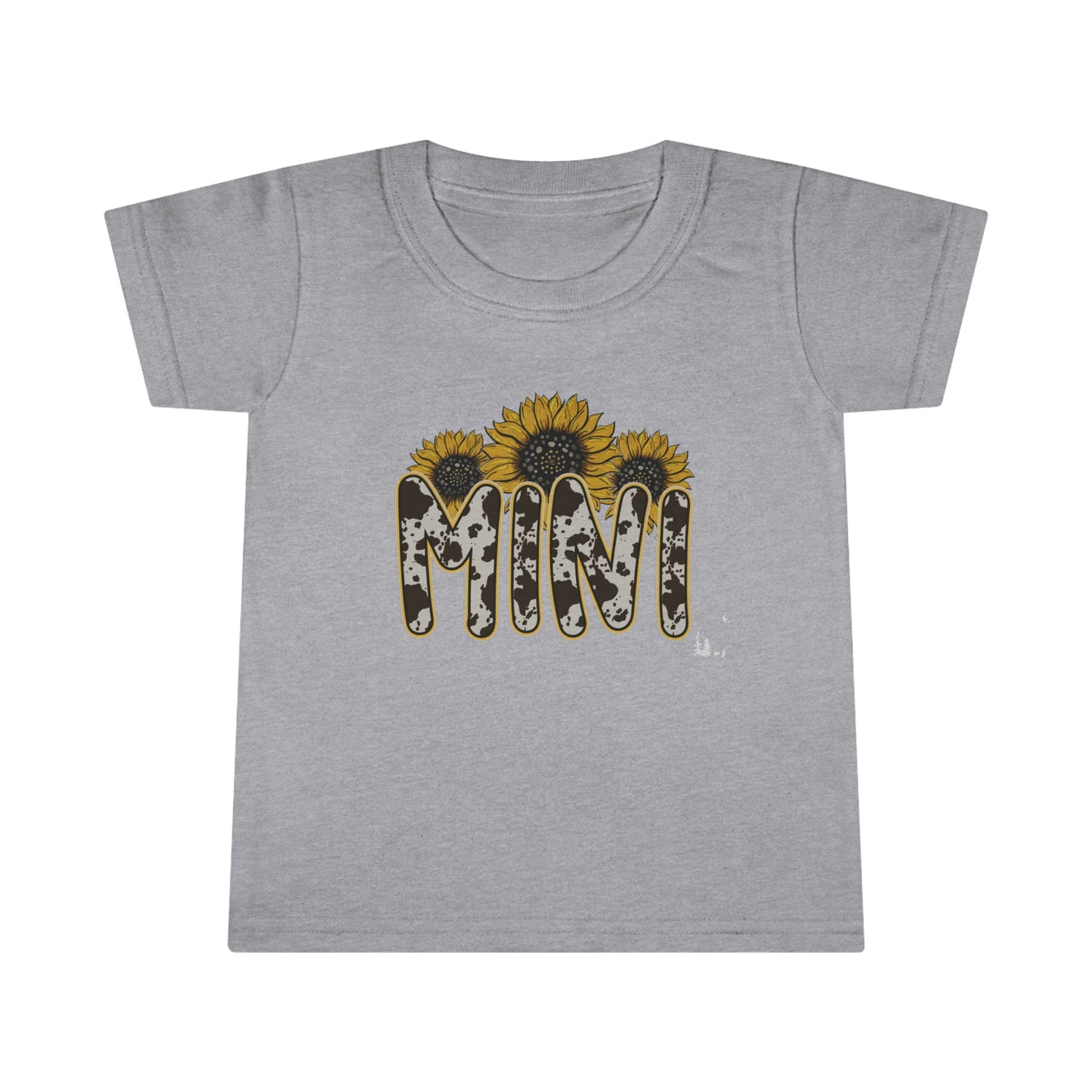 Mini Sunflowers Match Mama Leopard Print Toddler T-shirt