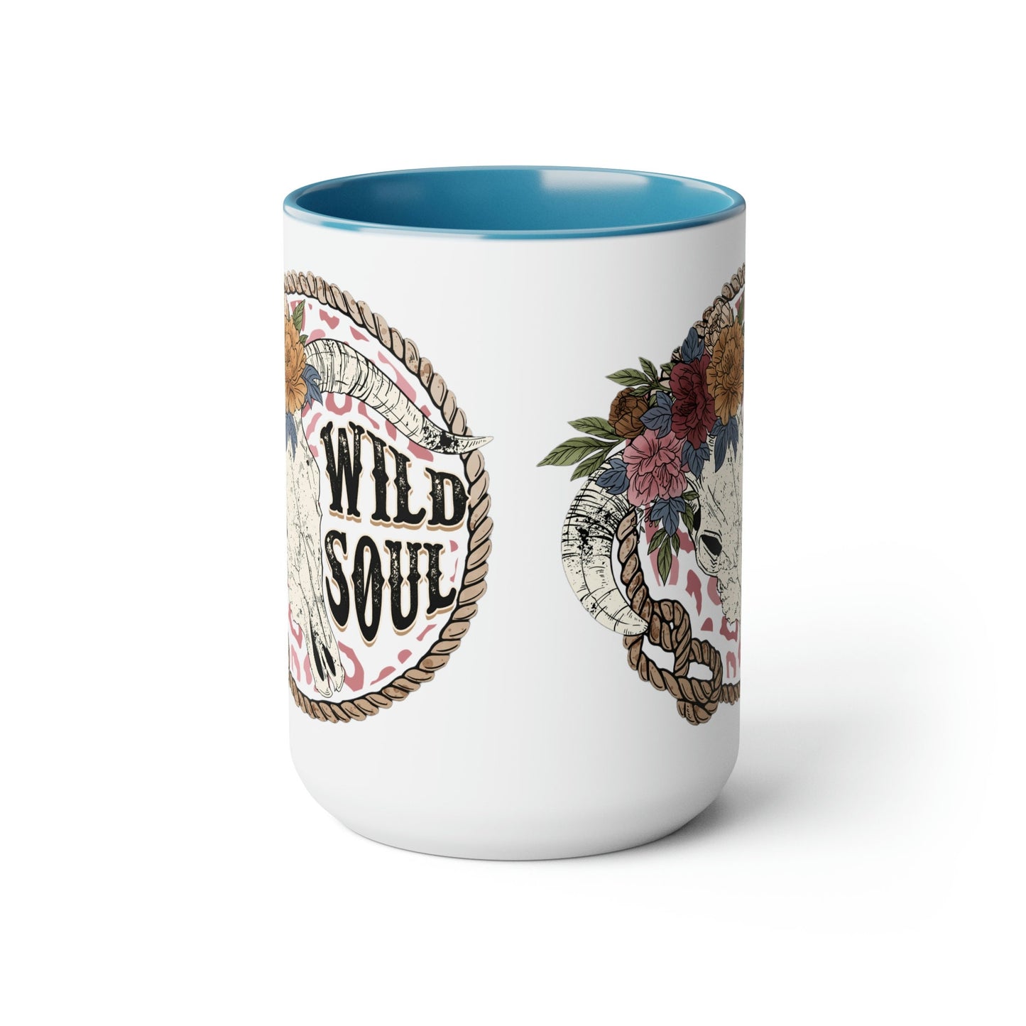 Western Boho Wild Soul Wild Side Two-Tone Coffee Mug 15oz