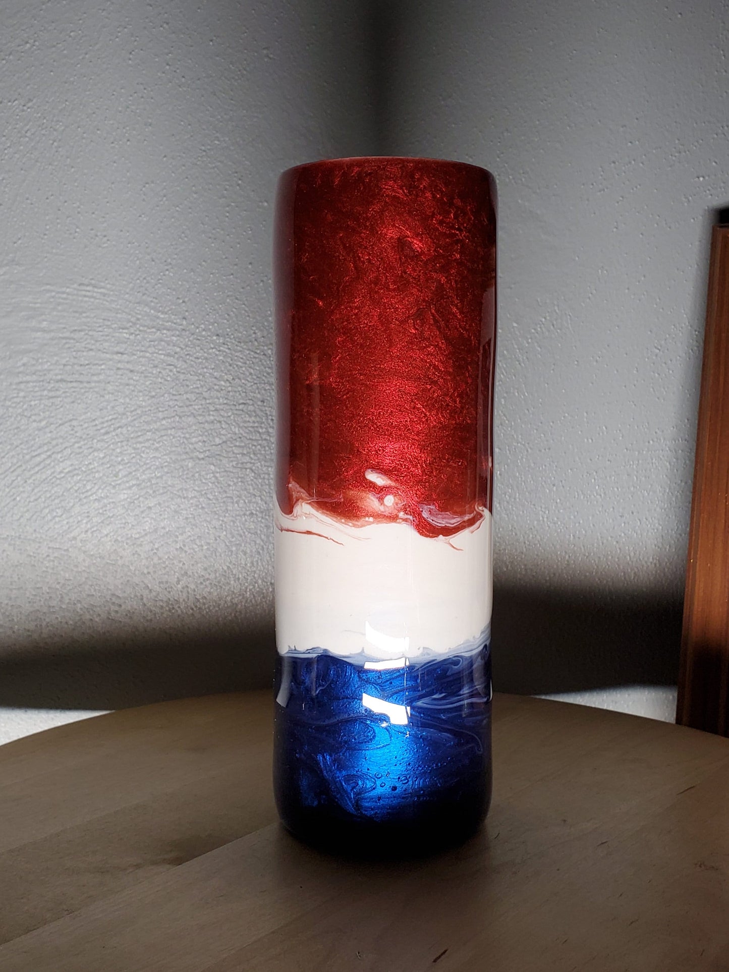 We The People My Rights Dont End Patriotic Color Block Mica Powder Custom Personalized Epoxy Resin Tumbler