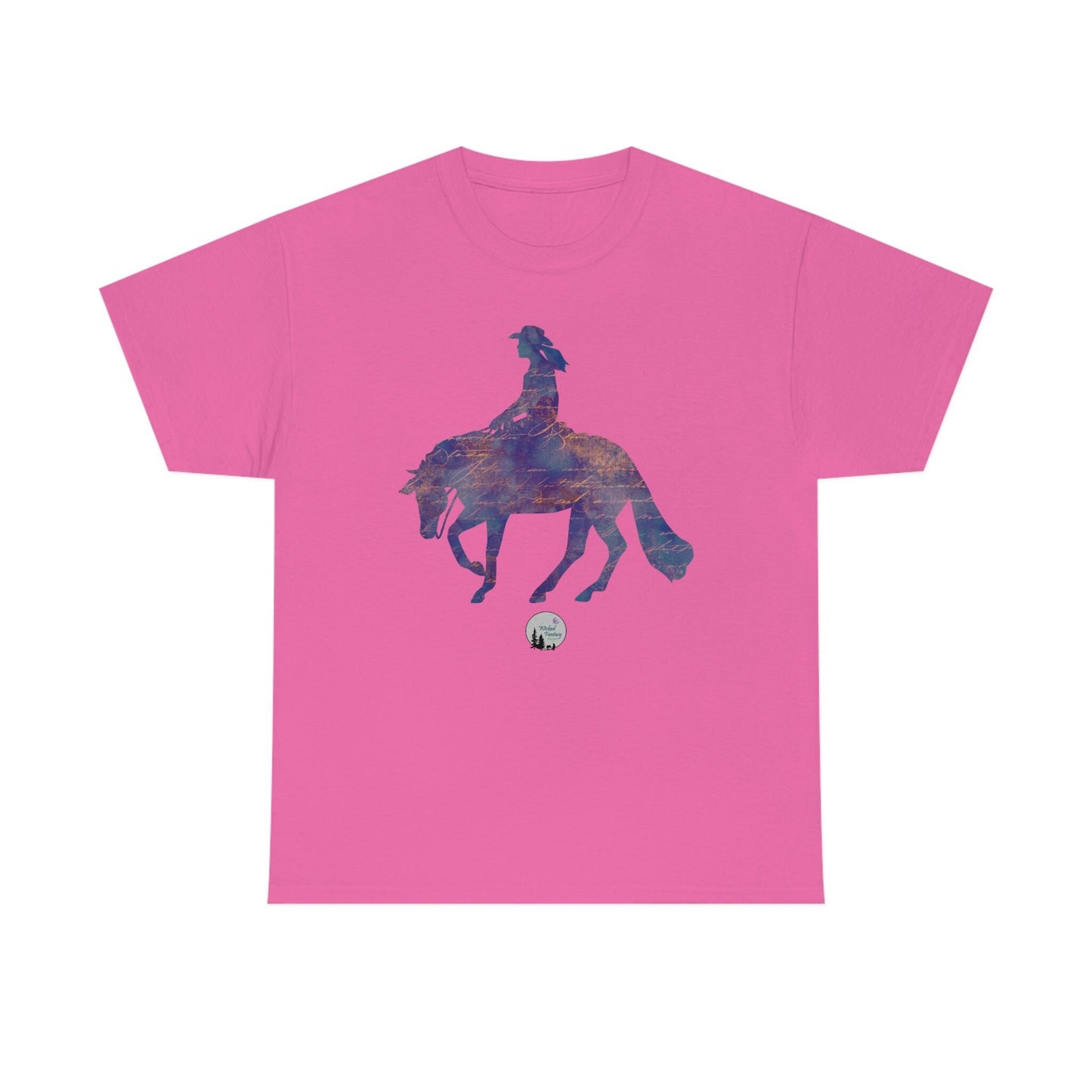 Reiner Spin Reining Horse Western Rustic Edgy Cute Heavy Cotton Tee