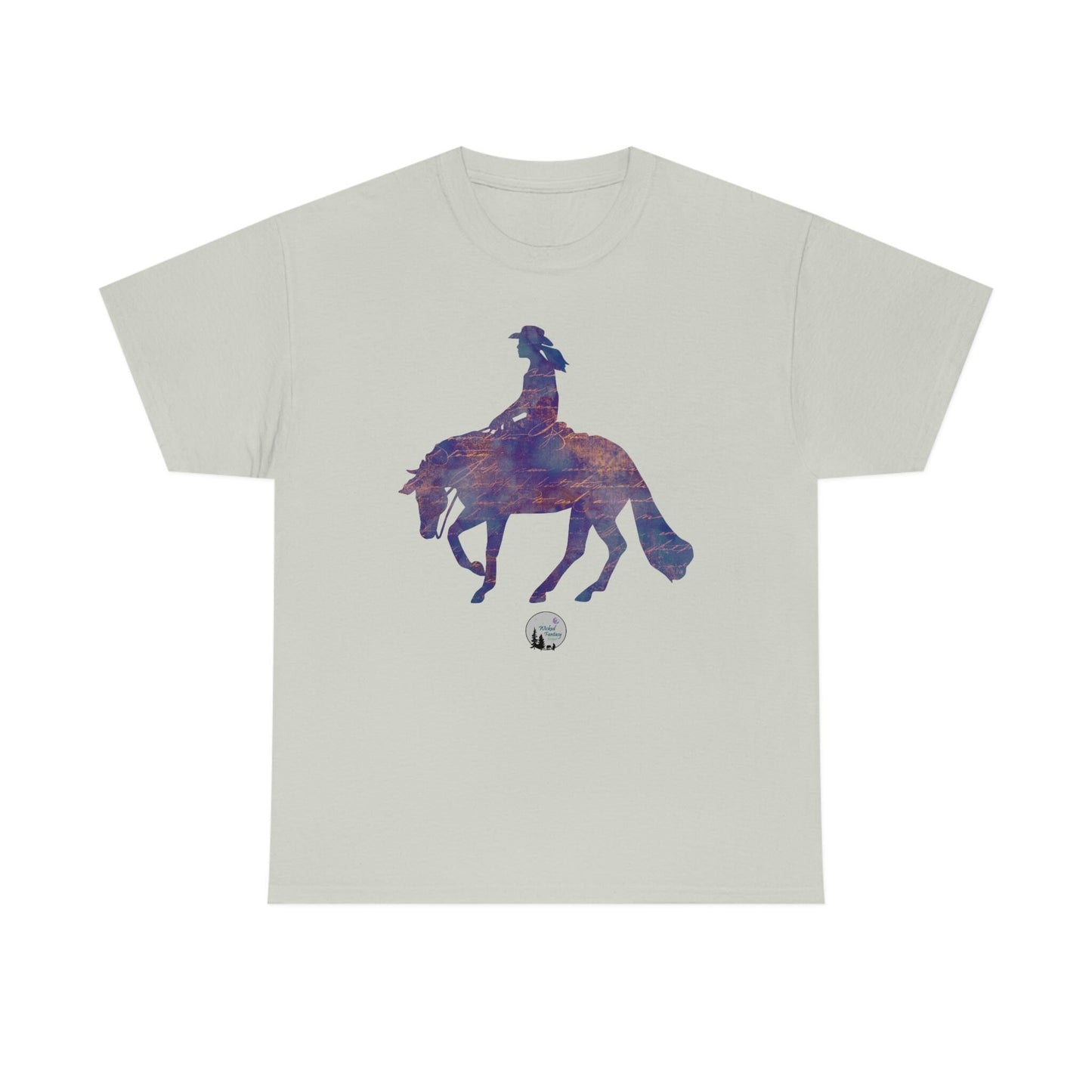 Reiner Spin Reining Horse Western Rustic Edgy Cute Heavy Cotton Tee