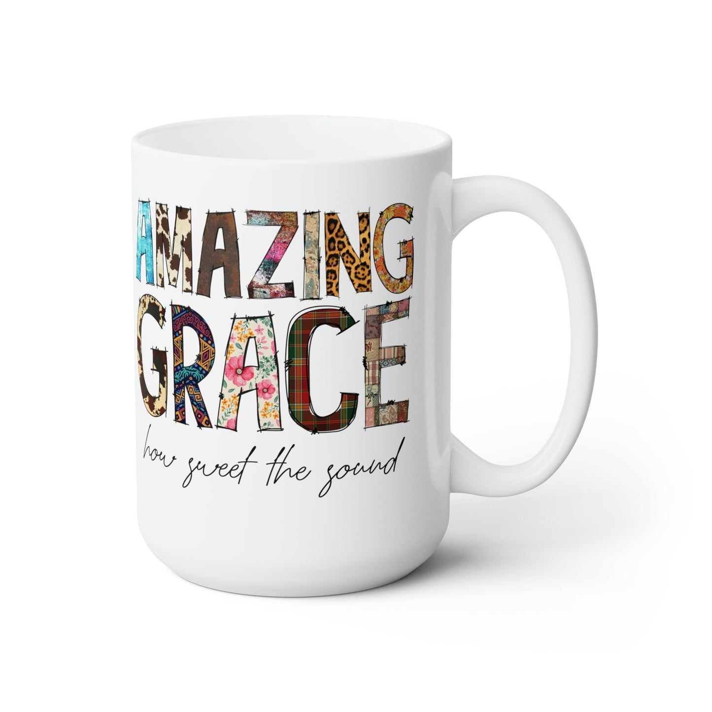 Amazing Grace western boho rustic Ceramic Mug 15oz