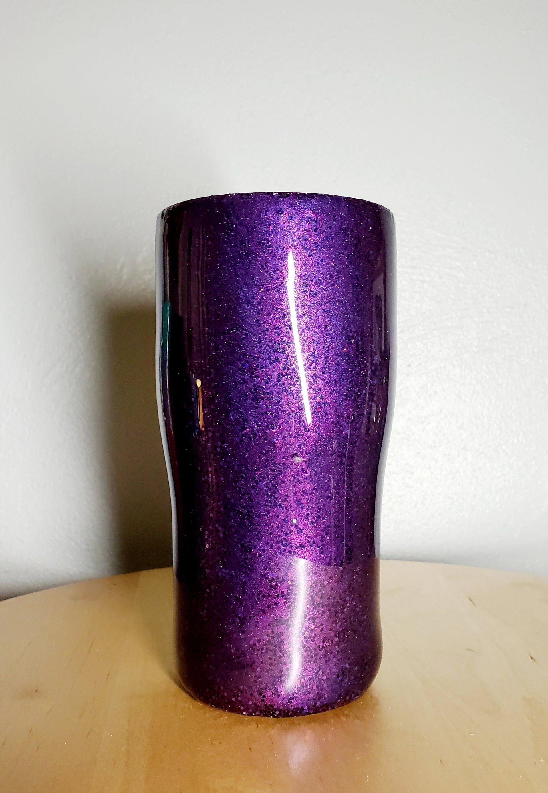 Purple and Copper Glitter Ombré Stainless Tumbler, Individuality