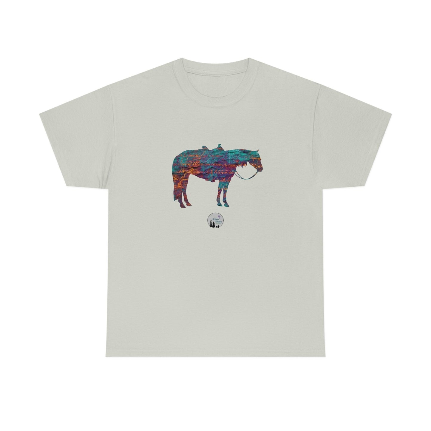 Ranch Horse Stock Horse Quarter Horse Western Rustic Edgy Cute Heavy Cotton Tee