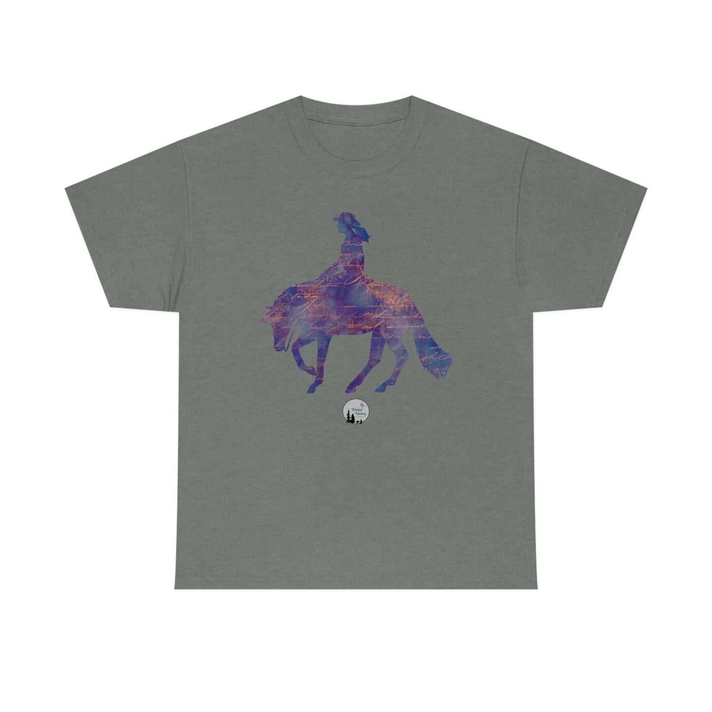 Reiner Spin Reining Horse Western Rustic Edgy Cute Heavy Cotton Tee