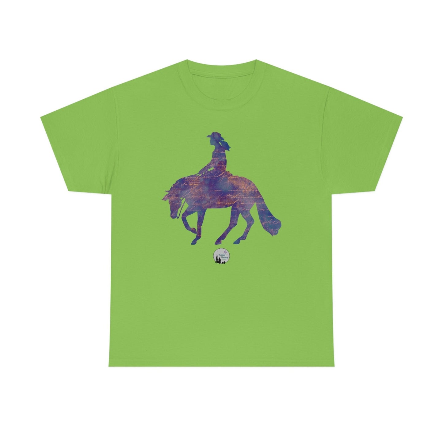 Reiner Spin Reining Horse Western Rustic Edgy Cute Heavy Cotton Tee