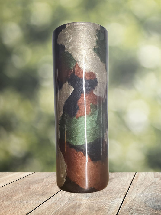 Camouflage Mica Powder Tumbler 20oz Skinny