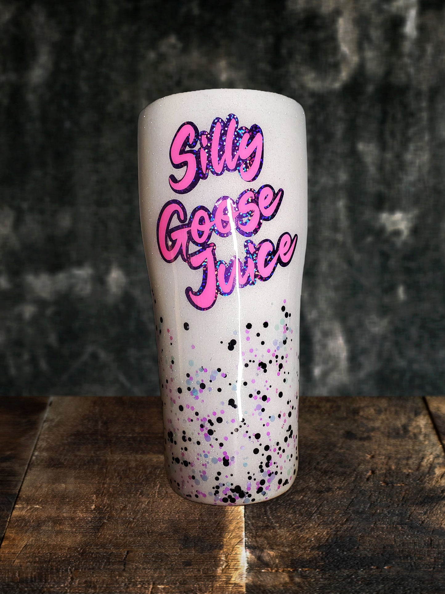 You Personalize Silly Goose Juice Glitter Tumbler Iron Flask Bru Mate Yeti Stanley Multiple Sizes Custom Tumbler 40oz with handle