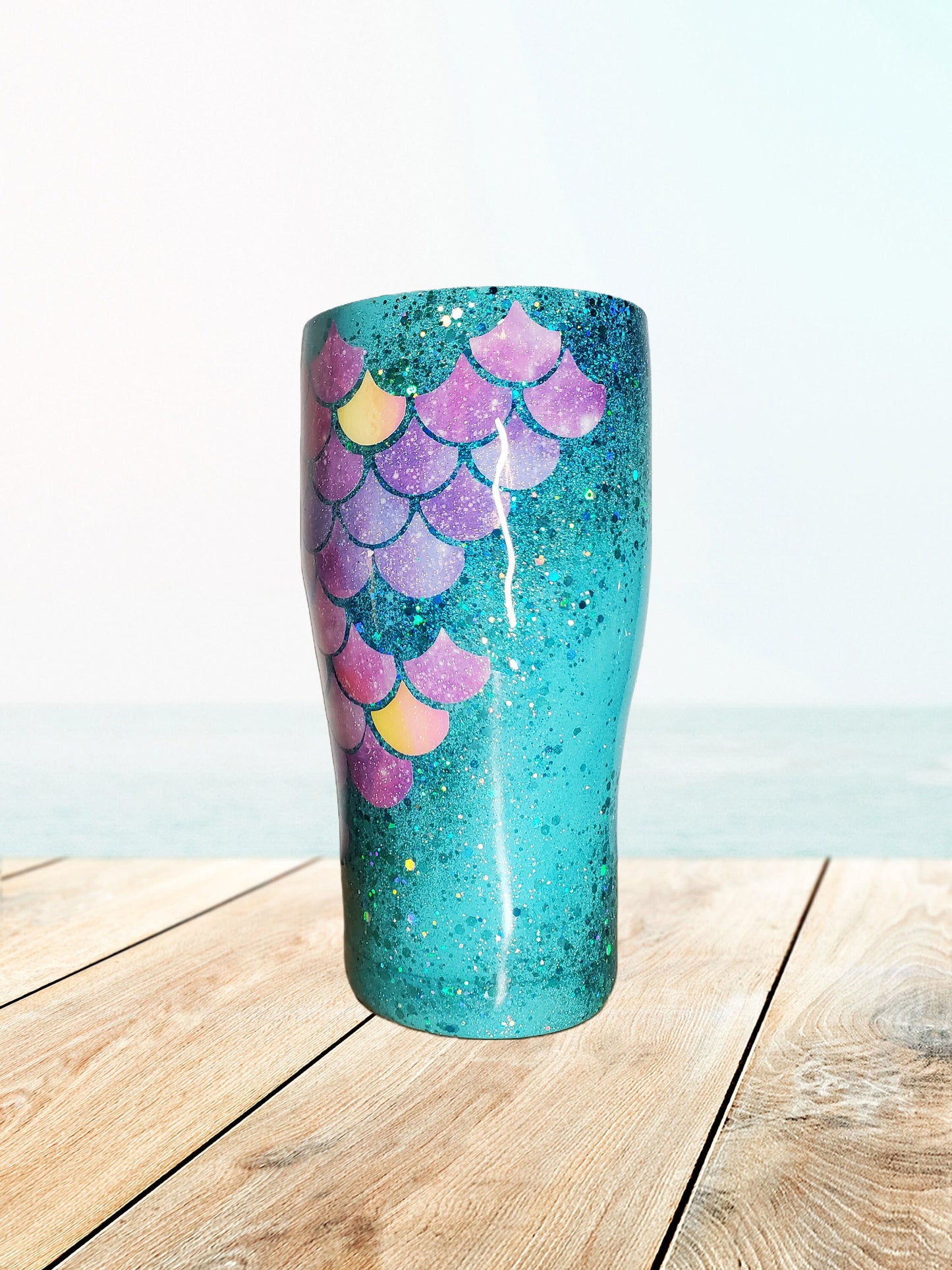 You Personalize Mermaid Squad Mermaid Scales Glitter Tumbler Iron Flask Stanley Yeti Custom Tumbler Travel Mug