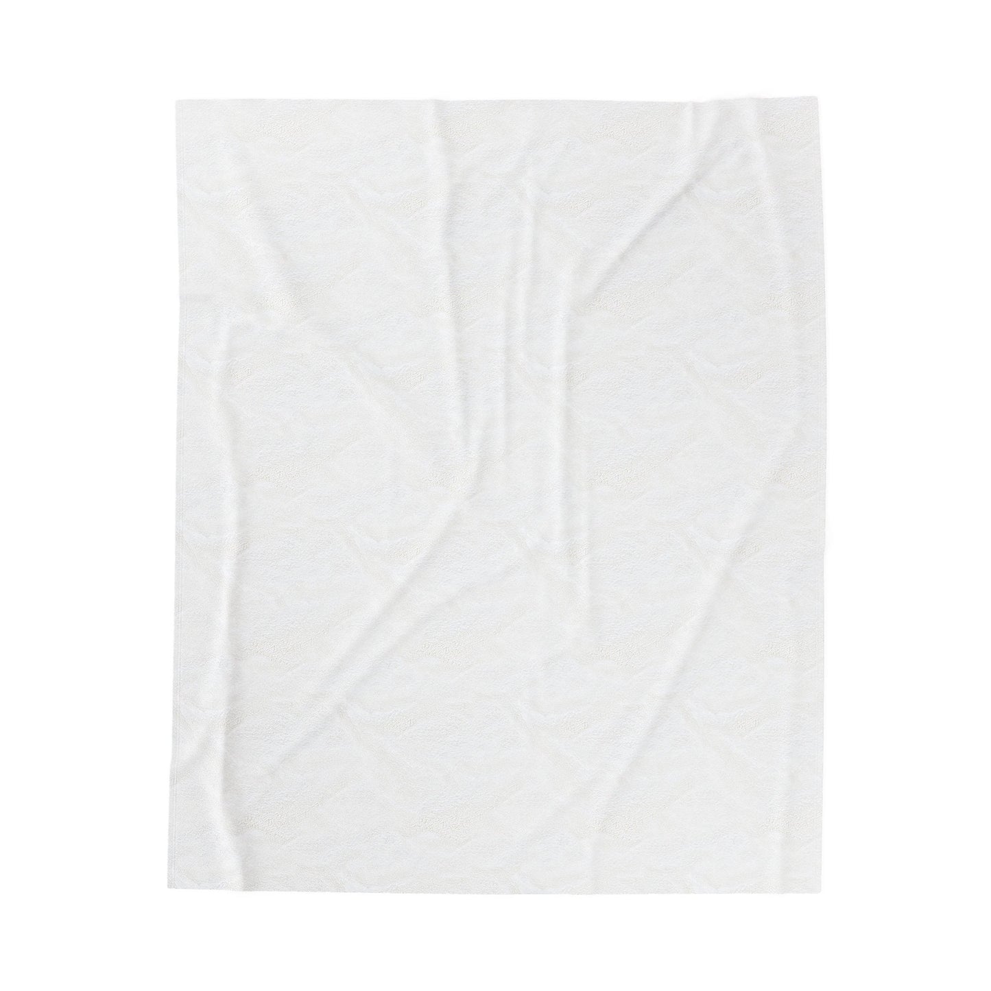 Shabby Chic White Pastel Teal Flower Plush Blanket