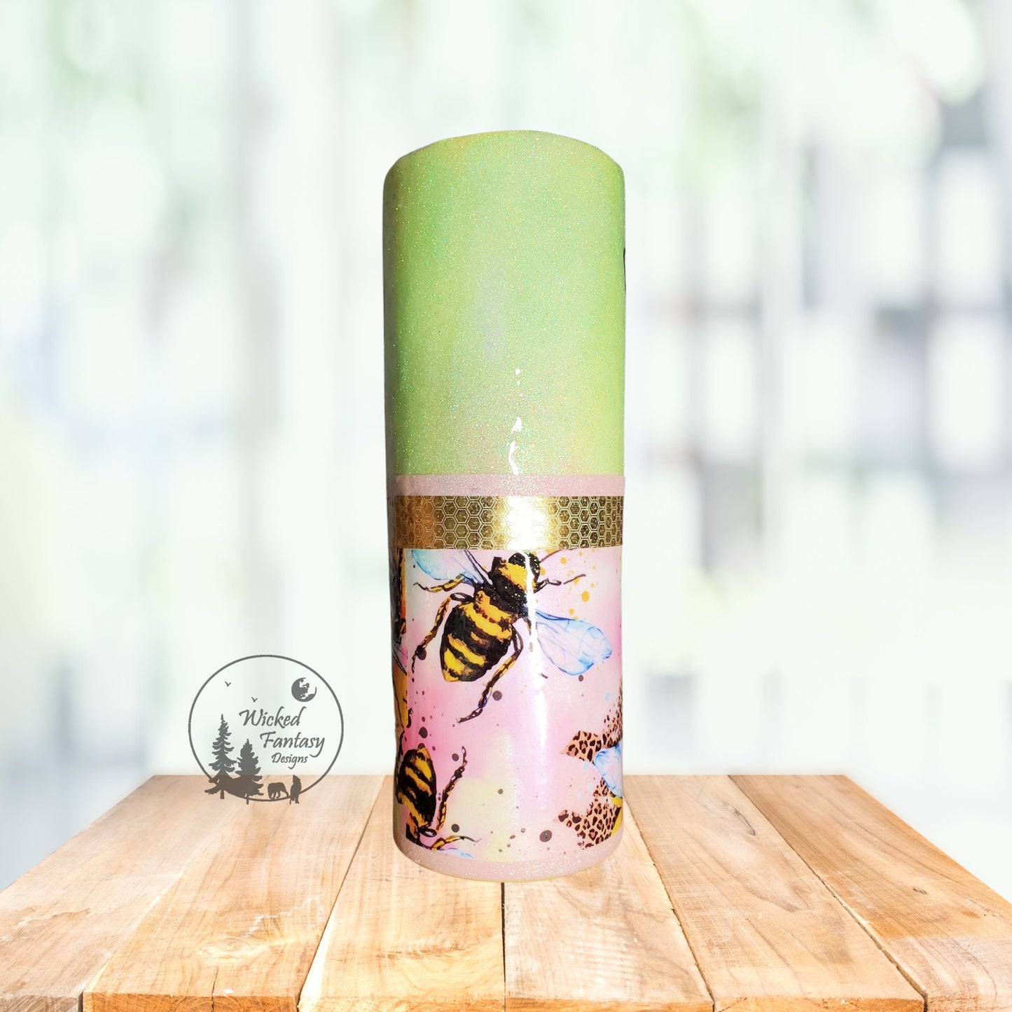 You Personalize Bee Kind Sunflowers Pastel Glitter Epoxy Tumbler Lime Green Pink Tumbler Multiple Sizes Custom Tumbler