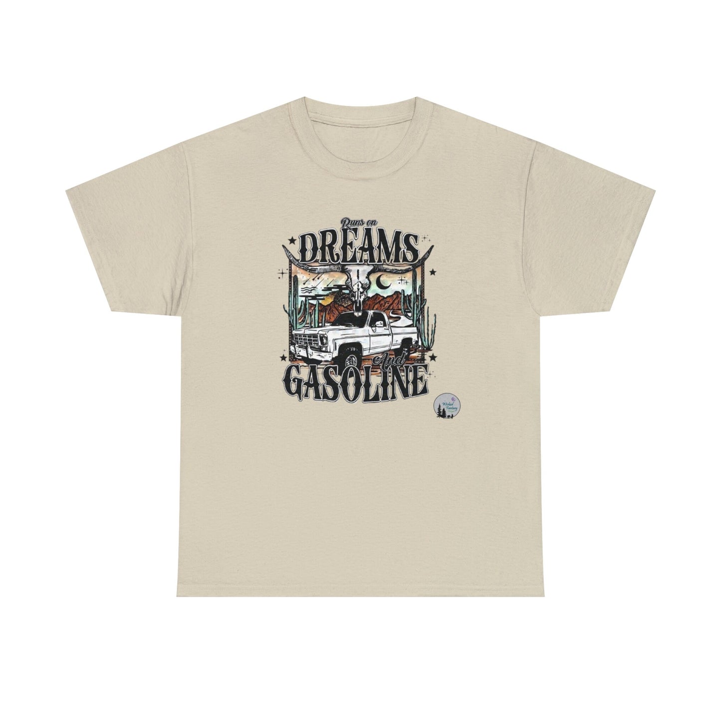 Running On Dreams and Gasoline Country Heavy Cotton Tee