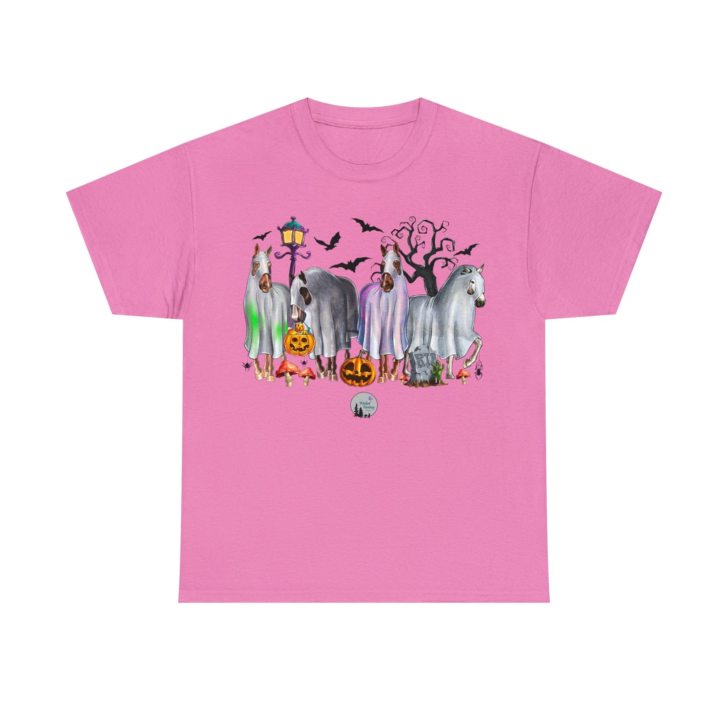 Haloween Horse Trick O' Treat Heavy Cotton Tee