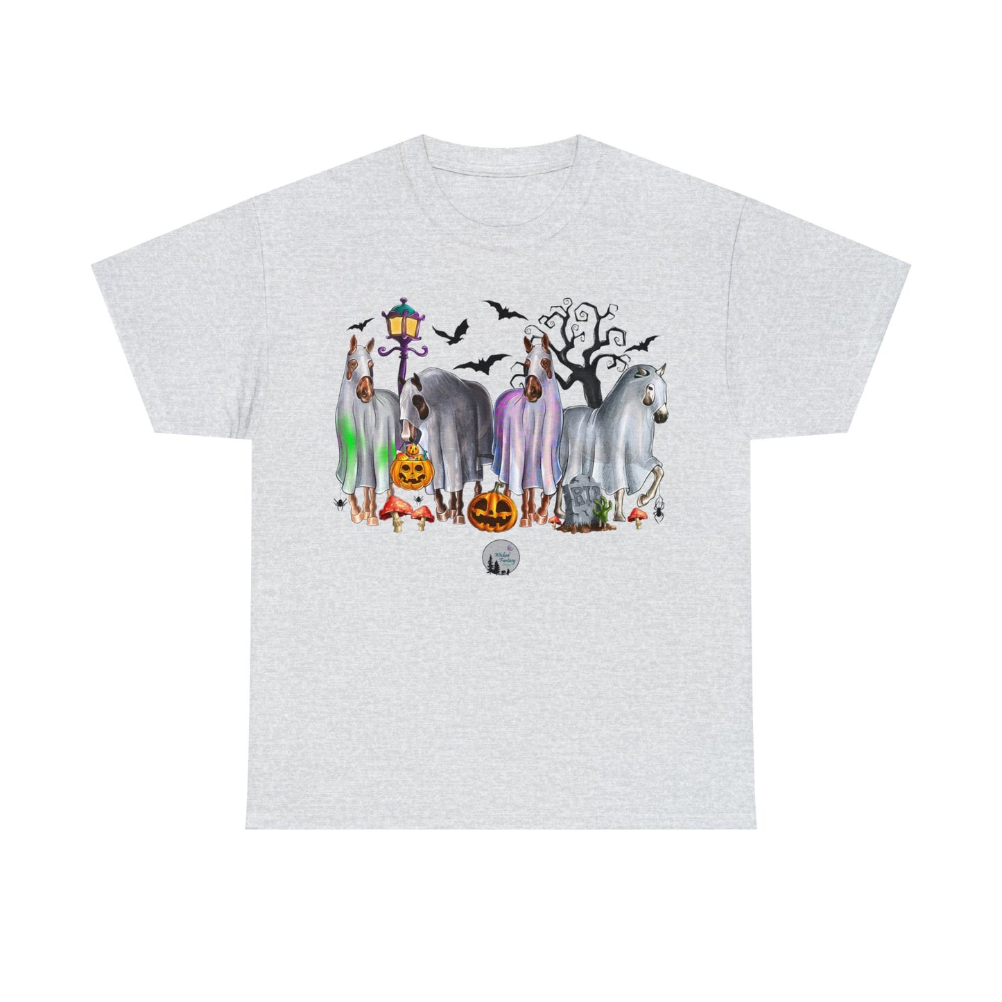 Haloween Horse Trick O' Treat Heavy Cotton Tee