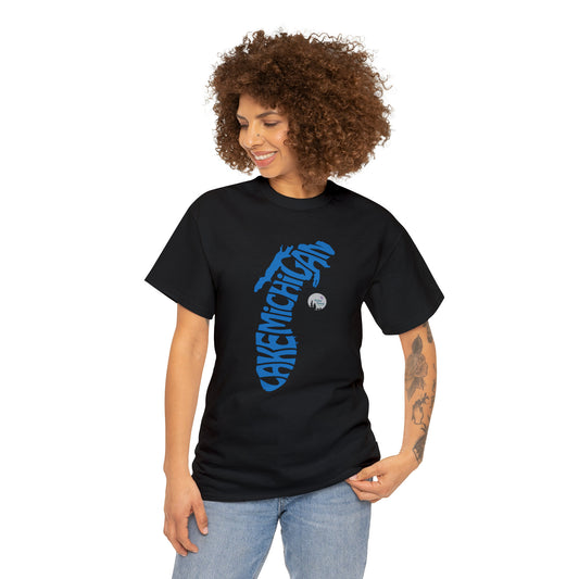 Great Lakes Lake Michigan Heavy Cotton Tee