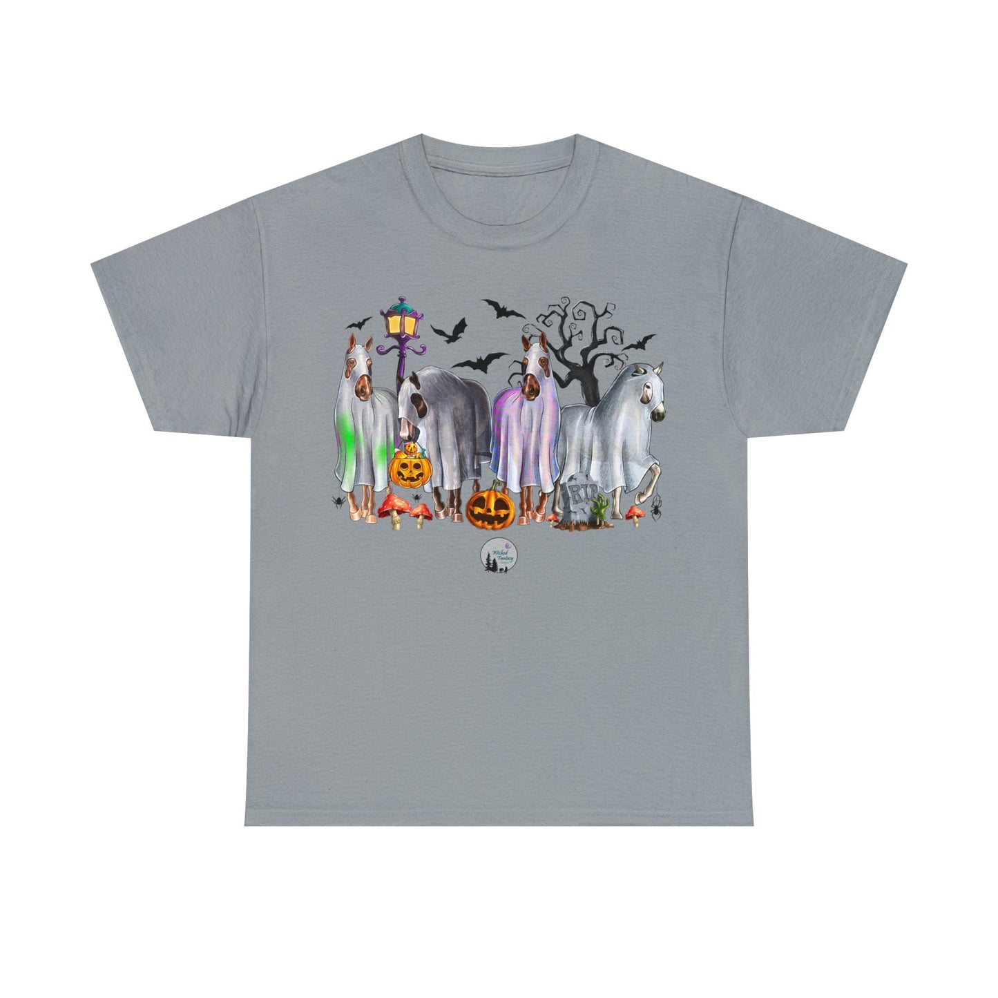 Haloween Horse Trick O' Treat Heavy Cotton Tee