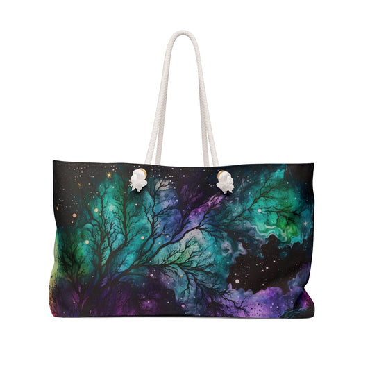 Galaxy Night Stars Weekender Tote