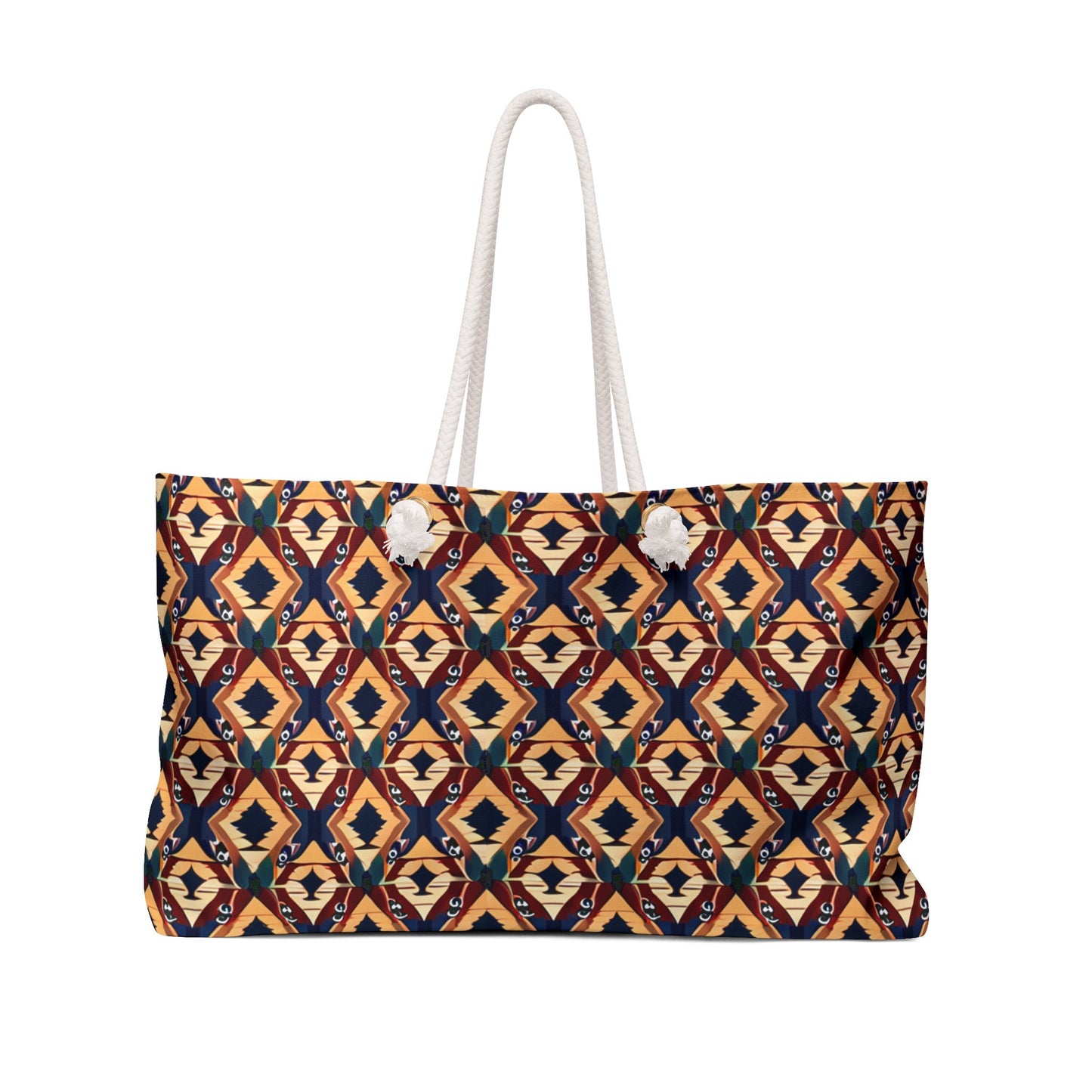 Boho Southwest Geometric Pattern Weekender Bag