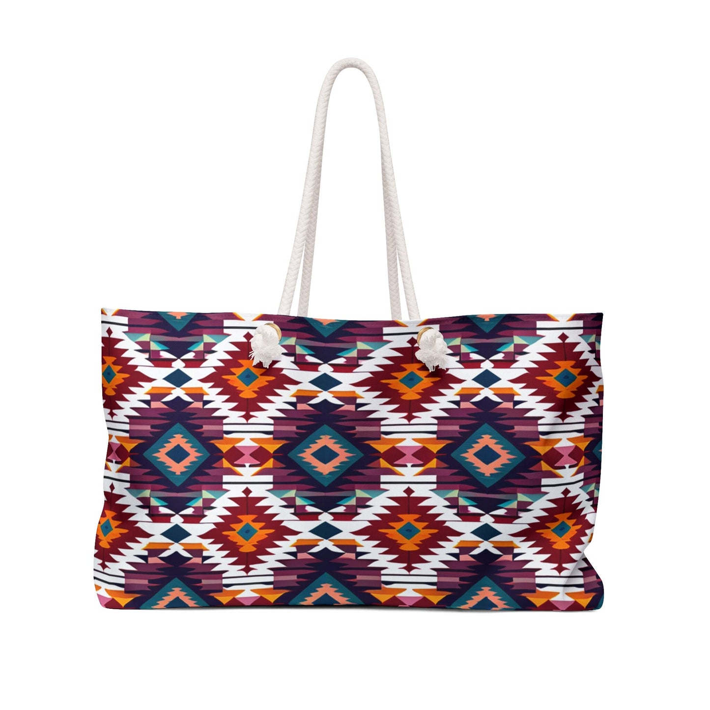 Boho South Western Geometric Pattern Weekender Bag