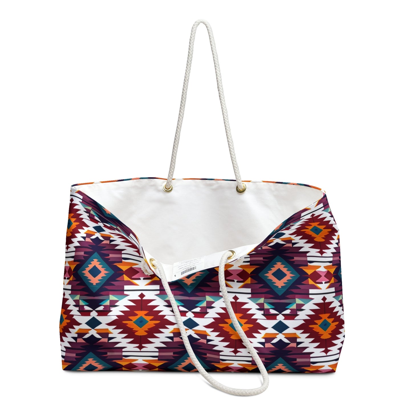 Boho South Western Geometric Pattern Weekender Bag