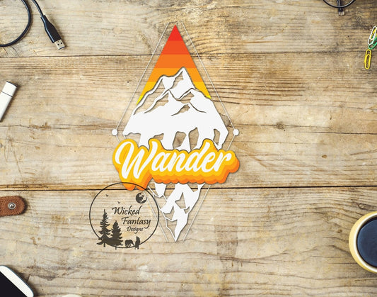 UVDTF Decal Wander Sunset Mountains  1pc